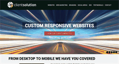 Desktop Screenshot of clientsolution.com